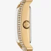 Reloj mini Monroe con pavé dorado Reloj mini Monroe con pavé dorado