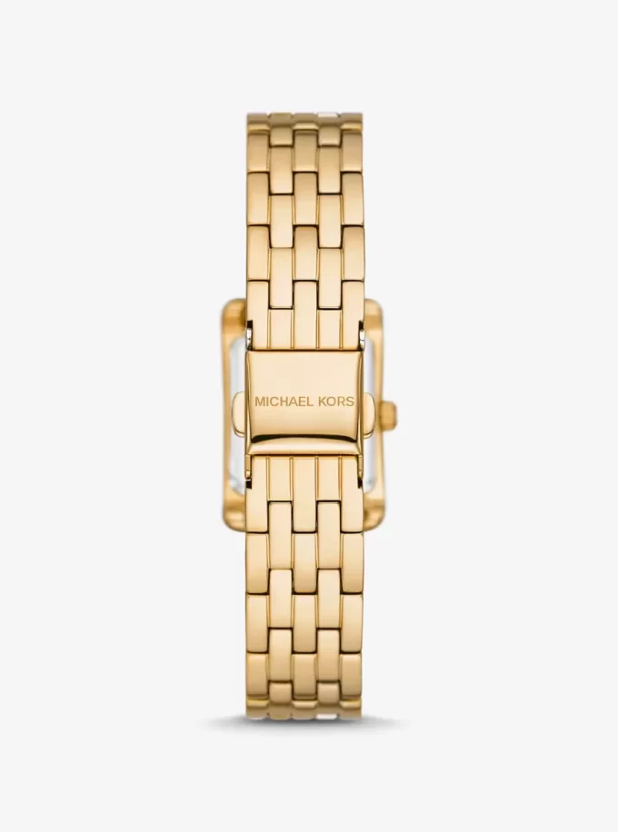 Reloj mini Monroe con pavé dorado Reloj mini Monroe con pavé dorado