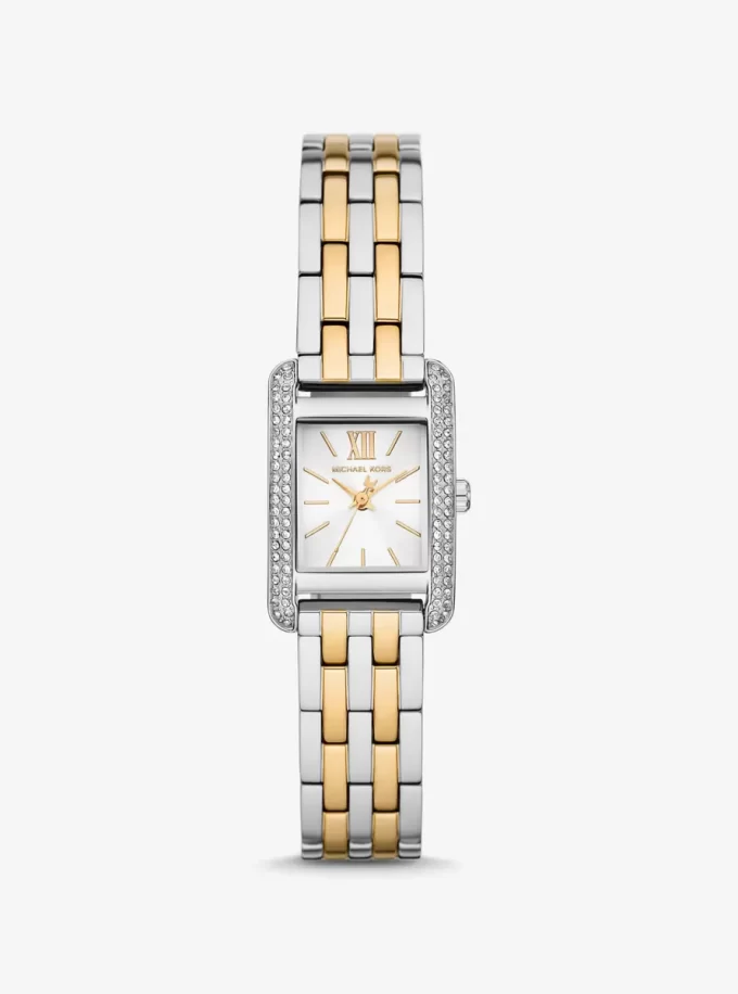 Reloj Mini Monroe Pavé de dos tonos Reloj Mini Monroe Pavé de dos tonos