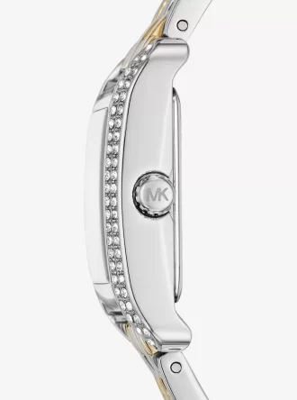 Reloj Mini Monroe Pavé de dos tonos