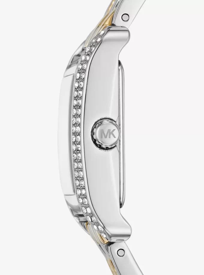 Reloj Mini Monroe Pavé de dos tonos Reloj Mini Monroe Pavé de dos tonos