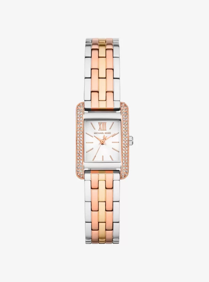 Reloj Mini Monroe Pavé de tres tonos Reloj Mini Monroe Pavé de tres tonos
