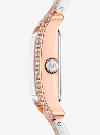 Reloj Mini Monroe Pavé de tres tonos