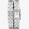 Reloj Mini Monroe plateado de doble envoltura Reloj Mini Monroe plateado de doble envoltura