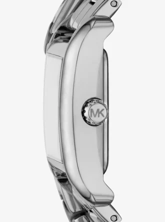 Reloj Mini Monroe plateado de doble envoltura