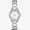 Reloj mini plateado con pavé salvia