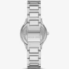 Reloj mini plateado con pavé salvia