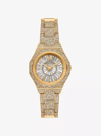 Reloj Mini Raquel Pavé Dorado
