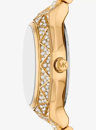 Reloj Mini Raquel Pavé Dorado