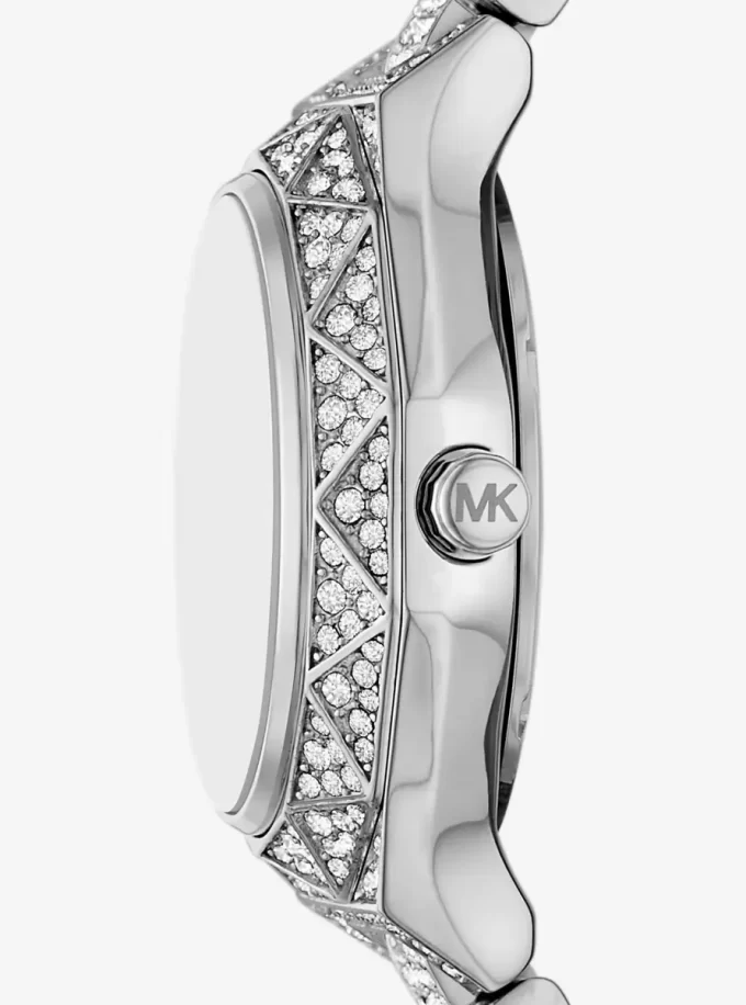 Reloj Mini Raquel Pavé Plateado Reloj Mini Raquel Pavé Plateado