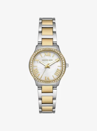 Reloj Mini Sage Pavé de dos tonos