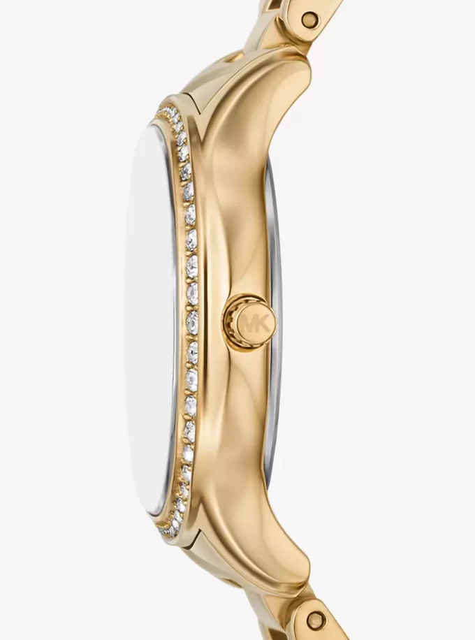 Reloj Mini Sage Pavé en tono dorado Reloj Mini Sage Pavé en tono dorado