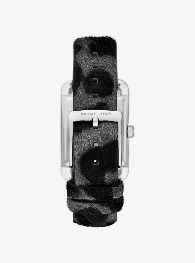 Reloj Monroe de pelo de becerro con estampado de leopardo Reloj Monroe de pelo de becerro con estampado de leopardo