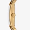Reloj Monroe de piel de becerro con estampado de leopardo y tono dorado Reloj Monroe de piel de becerro con estampado de leopardo y tono dorado