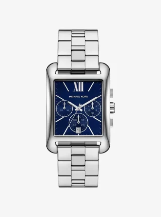 Reloj Monroe en tono plateado