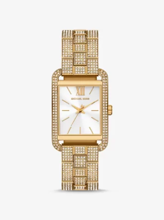 Reloj Monroe Pavé en tono dorado