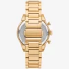 Reloj panorámico de gran tamaño en tono dorado