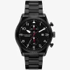 Reloj panorámico de gran tamaño en tono negro Reloj panorámico de gran tamaño en tono negro