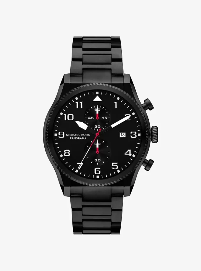 Reloj panorámico de gran tamaño en tono negro Reloj panorámico de gran tamaño en tono negro