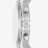 Reloj panorámico de gran tamaño en tono plateado Reloj panorámico de gran tamaño en tono plateado