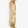 Reloj Parker de acetato en tono dorado con pavé