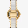Reloj Parker de acetato en tono dorado con pavé