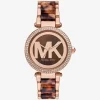 Reloj Parker Pavé en tono oro rosa y acetato Reloj Parker Pavé en tono oro rosa y acetato