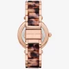 Reloj Parker Pavé en tono oro rosa y acetato Reloj Parker Pavé en tono oro rosa y acetato