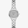 Reloj pequeño Aspyn Pavé plateado Reloj pequeño Aspyn Pavé plateado