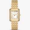 Reloj pequeño Emery con pavé en tono dorado Reloj pequeño Emery con pavé en tono dorado