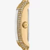 Reloj pequeño Emery con pavé en tono dorado Reloj pequeño Emery con pavé en tono dorado