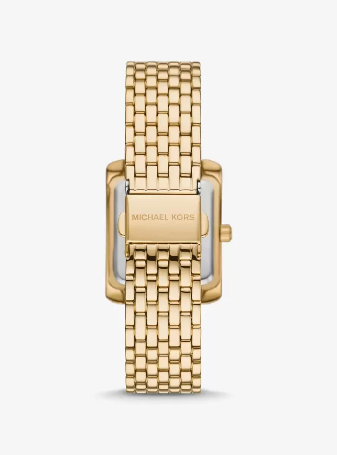 Reloj pequeño Emery con pavé en tono dorado Reloj pequeño Emery con pavé en tono dorado