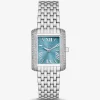 Reloj pequeño Emery con pavé en tono plateado Reloj pequeño Emery con pavé en tono plateado