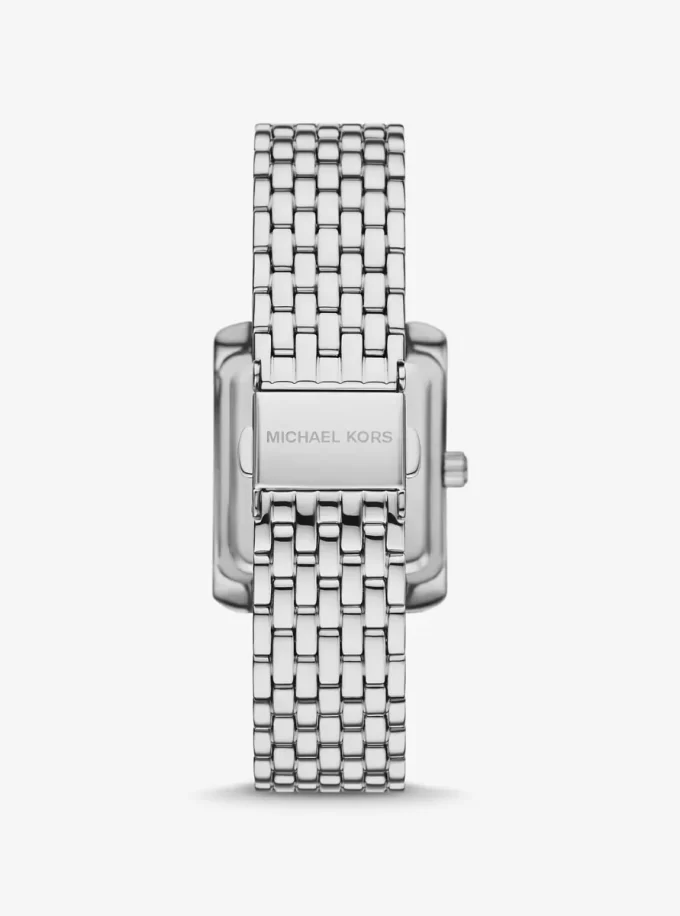 Reloj pequeño Emery con pavé en tono plateado Reloj pequeño Emery con pavé en tono plateado