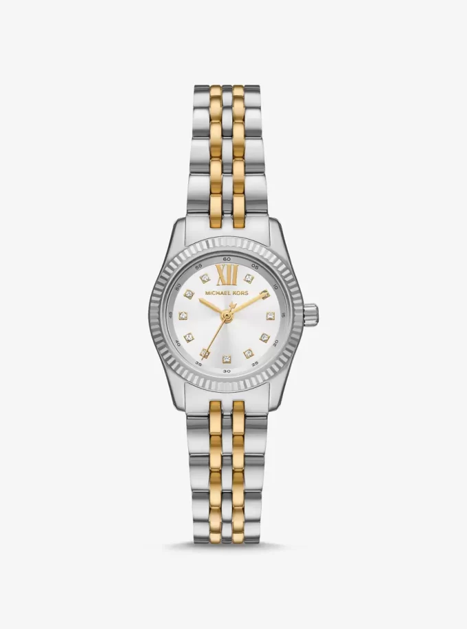Reloj pequeño Lexington Pavé de dos tonos Reloj pequeño Lexington Pavé de dos tonos