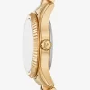 Reloj pequeño Lexington Pavé en tono dorado