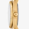 Reloj pequeño Lexington Pavé en tono dorado