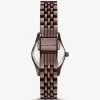 Reloj pequeño Lexington Pavé en tono espresso Reloj pequeño Lexington Pavé en tono espresso
