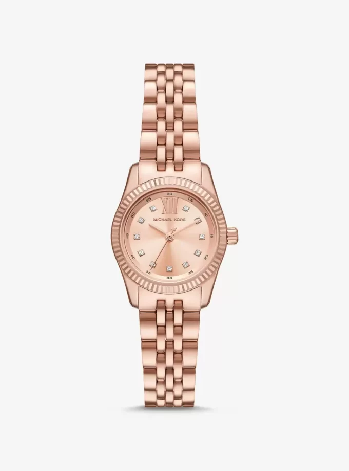 Reloj pequeño Lexington Pavé en tono oro rosa Reloj pequeño Lexington Pavé en tono oro rosa