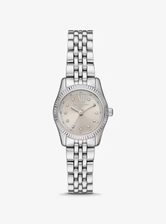 Reloj pequeño Lexington Pavé plateado
