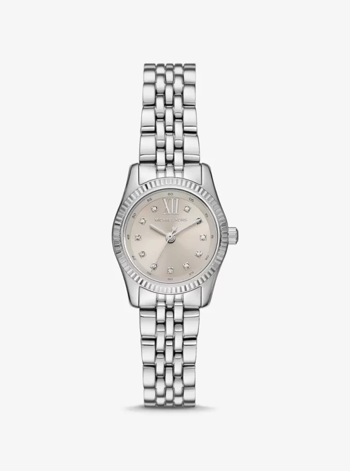 Reloj pequeño Lexington Pavé plateado Reloj pequeño Lexington Pavé plateado