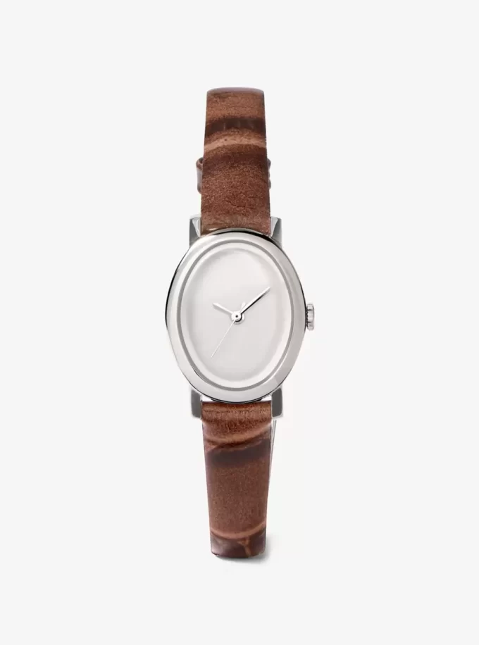 Reloj Petite Maude de edición limitada en tono plateado y piel con relieve de cocodrilo Reloj Petite Maude de edición limitada en tono plateado y piel con relieve de cocodrilo