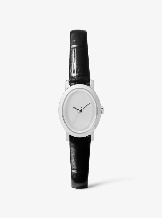 Reloj Petite Maude de edición limitada en tono plateado y piel con relieve de cocodrilo Reloj Petite Maude de edición limitada en tono plateado y piel con relieve de cocodrilo