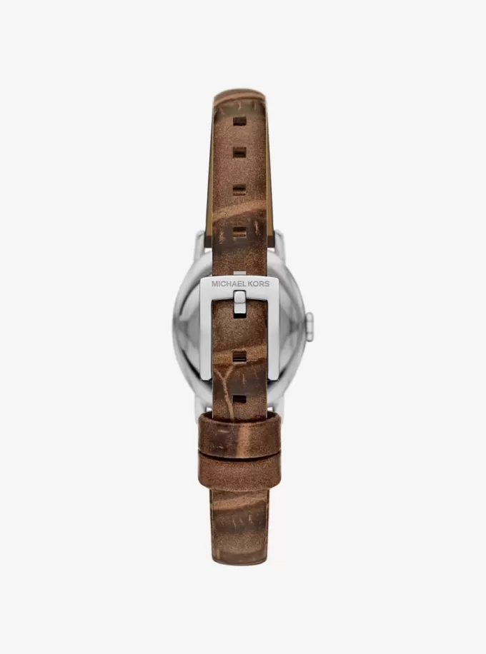 Reloj Petite Maude de edición limitada en tono plateado y piel con relieve de cocodrilo Reloj Petite Maude de edición limitada en tono plateado y piel con relieve de cocodrilo