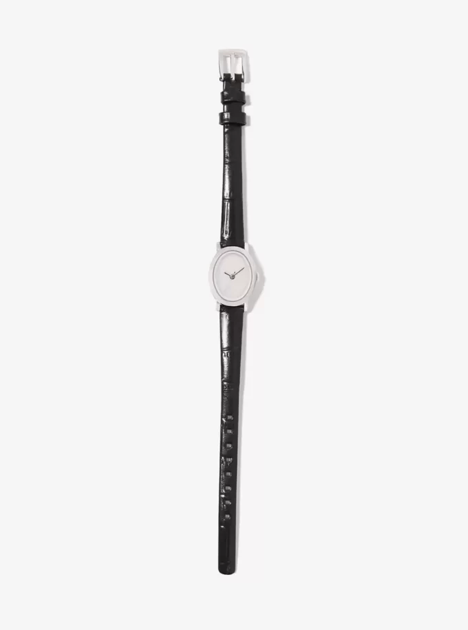 Reloj Petite Maude de edición limitada en tono plateado y piel con relieve de cocodrilo Reloj Petite Maude de edición limitada en tono plateado y piel con relieve de cocodrilo