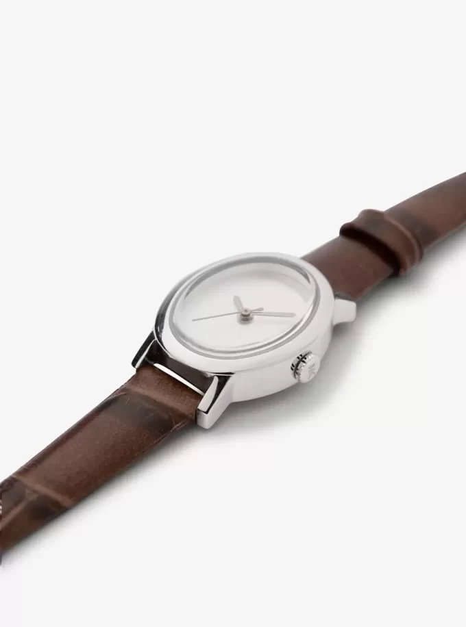 Reloj Petite Maude de edición limitada en tono plateado y piel con relieve de cocodrilo Reloj Petite Maude de edición limitada en tono plateado y piel con relieve de cocodrilo
