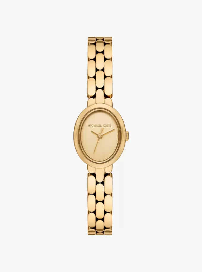 Reloj Petite Maude en tono dorado