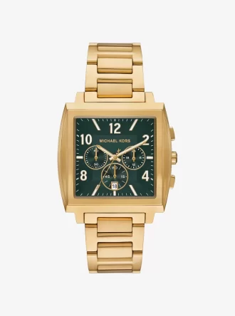 Reloj Rhys de gran tamaño en tono dorado