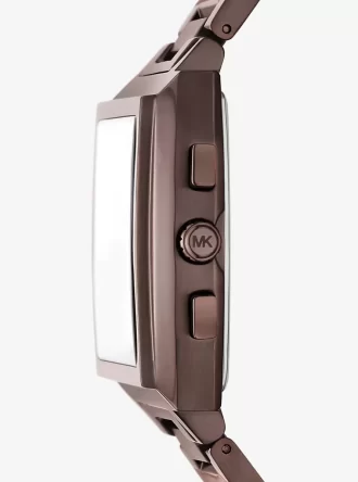 Reloj Rhys de gran tamaño en tono marrón