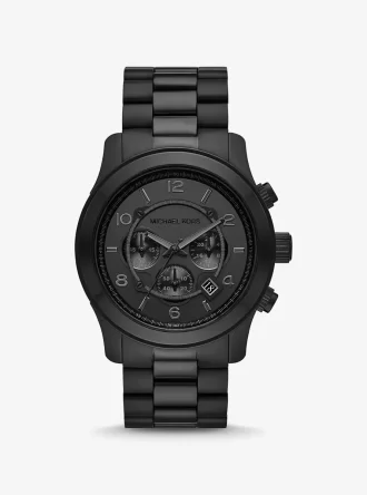 Reloj Runway extragrande en tono negro
